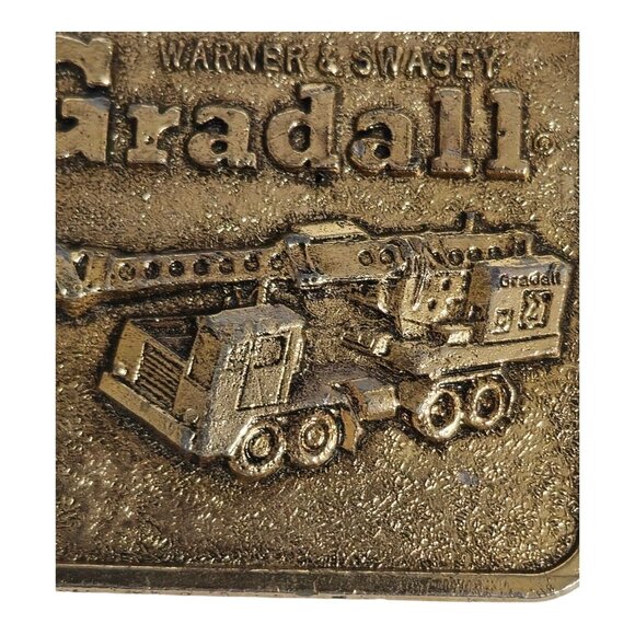 Vintage Bronze Watch Fob Warner & Swasey Gradall  Cleveland Ohio Heavy Machinery - Picture 9 of 11